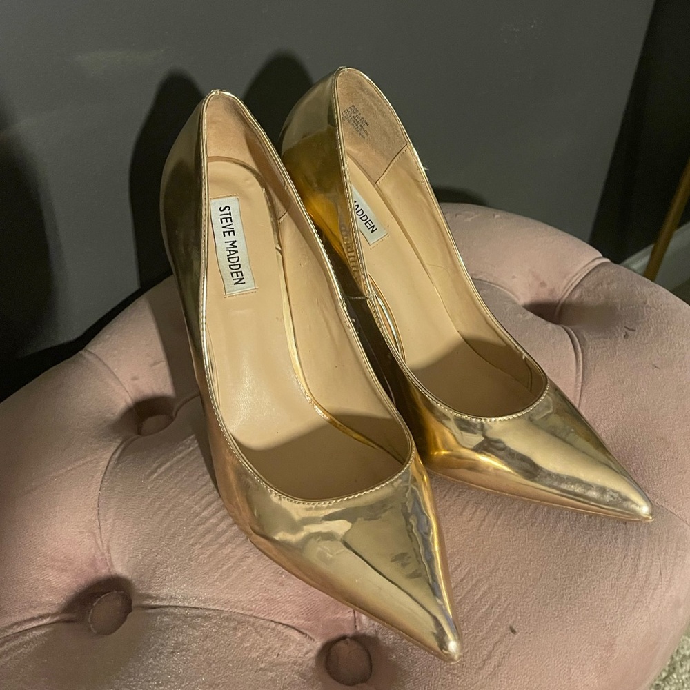 Gold Steve Madden Heels